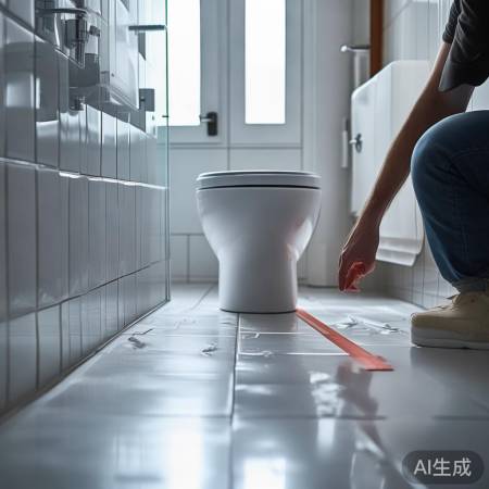 卫生间选角安装马桶