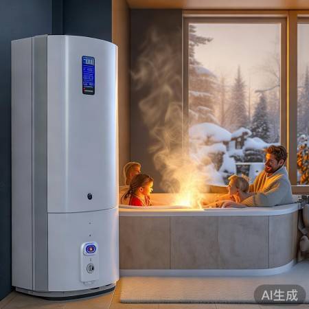 “创高热水器，温暖全家，节能环