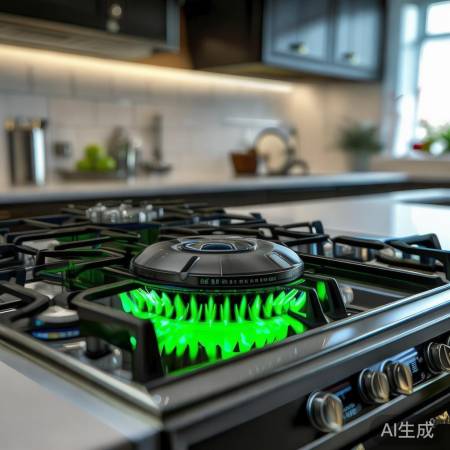 绿色火焰燃气灶,安全熄火保护