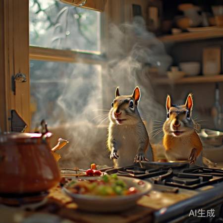 厨房油烟机漏油,小动物光顾