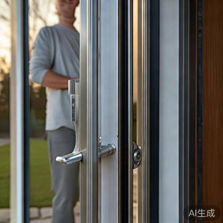 “防盗门缝隙，细节显安全”