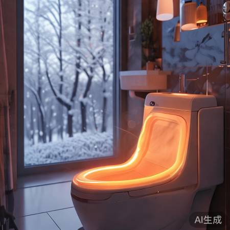 智能马桶,冬日暖圈