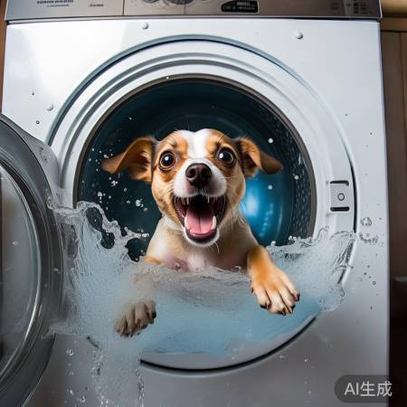 动物意外“洗衣记”