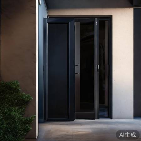 黑色玻璃防盗门，安全酷炫
