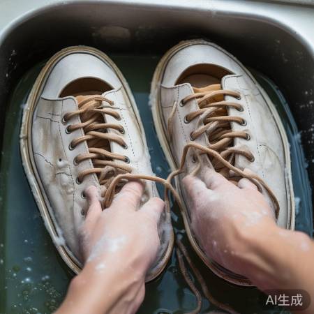 鞋带清洗步骤简单