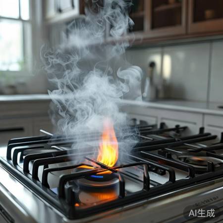 燃气灶自动熄火原因：大风熄火防