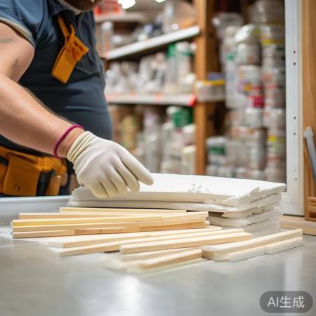 检查门框缝隙，填充美观。