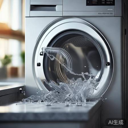 洗衣机卡住，声音杂乱。