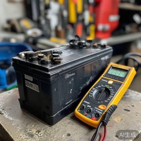 检查电瓶电量,及时更换。