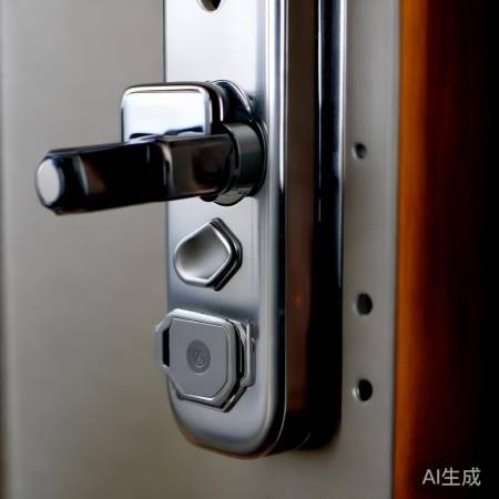 指纹锁电池盖在下方