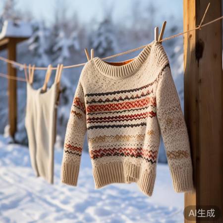 羊毛衫勿烘,自然晾干佳