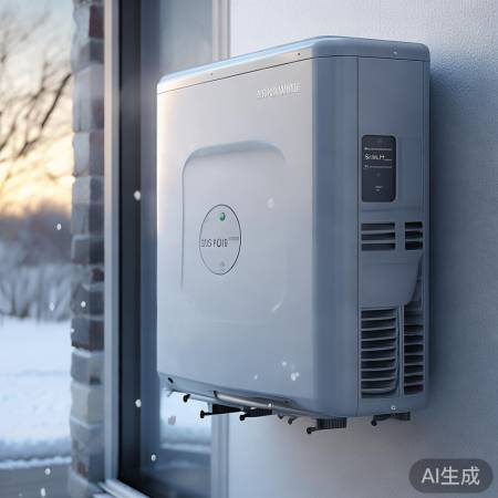 按按钮，空气能启动