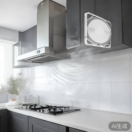 油烟机+排风扇，厨房通风好帮手