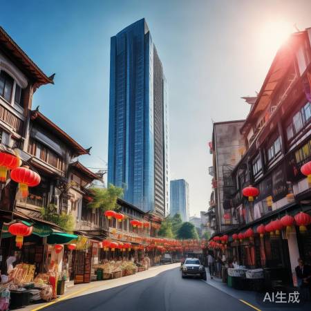 成都青羊区光华大道地标