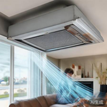 智能空调格栅罩，自动调节风速