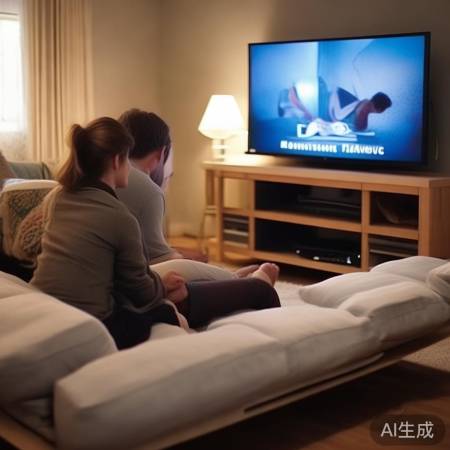 电视摆放与沙发视线平行