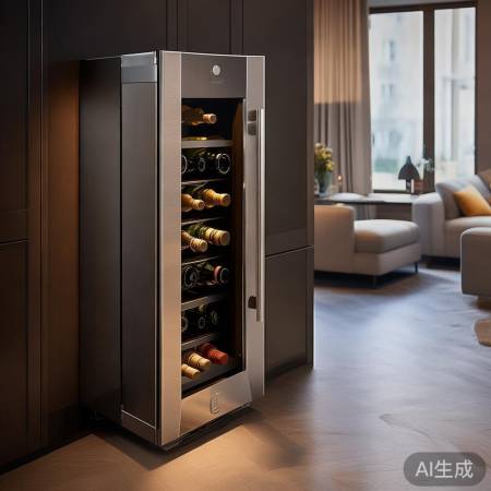 “家居品味新宠：嵌入式红酒柜”
