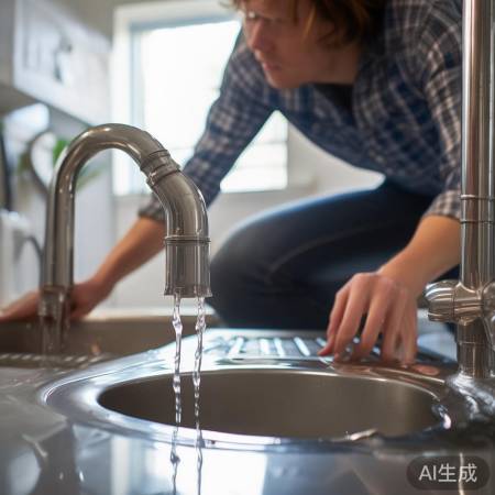 洗衣机排水管弯曲，水流不畅