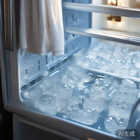 冰箱擦干净，冰块融完！