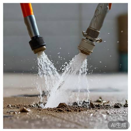 普通冲洗温柔，高压冲洗直接。