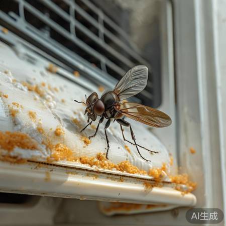 空调滤网积尘诱苍蝇