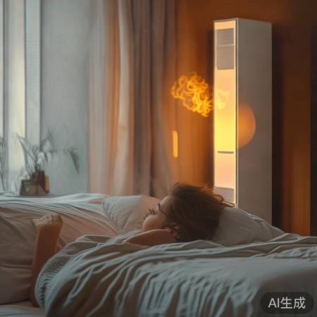 “热水静音，享受睡眠”