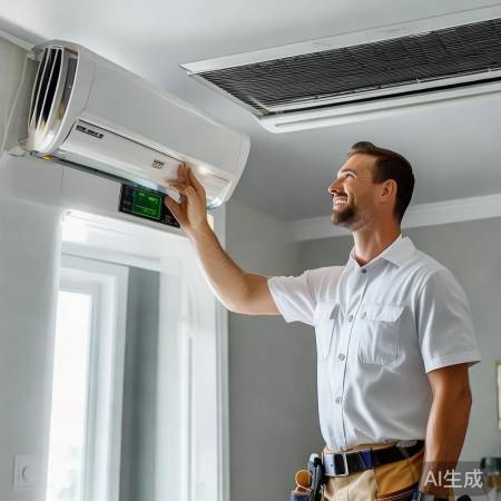 美的中央空调调试成功