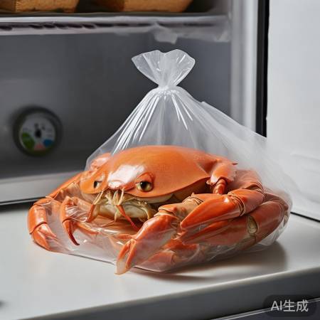 青蟹保鲜：袋装留气，冰箱冷藏