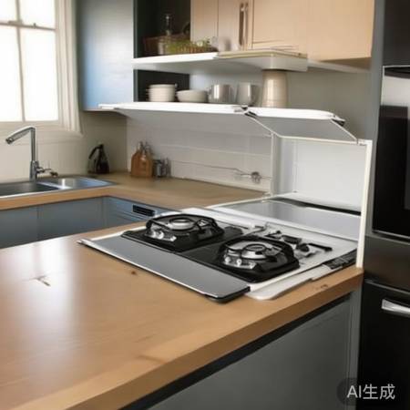 集成灶上置水槽，空间紧凑