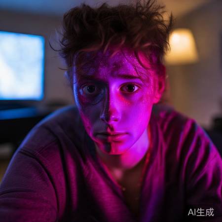 电视脸变紫红现象