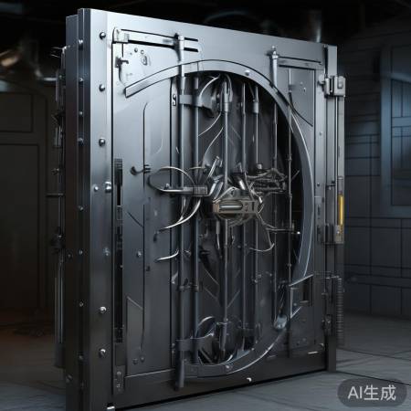 金库门：厚材料，高复杂锁