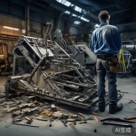 外力破坏，联系厂家维修