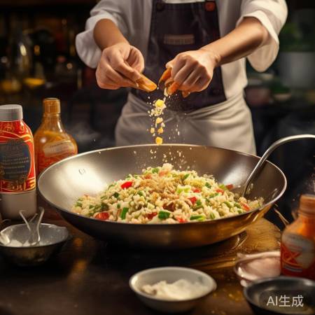 炒饭调味简单，适量为主