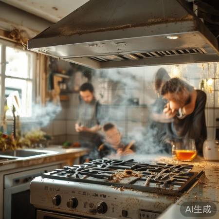 油烟机吸力弱，噪音大