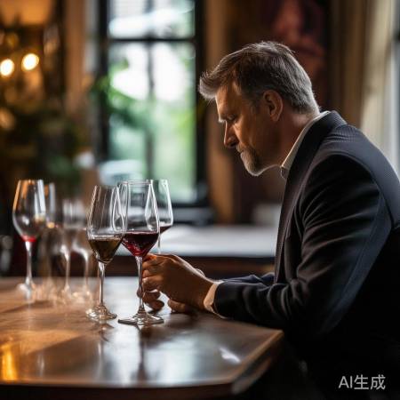 品酒姿势，欣赏酒香