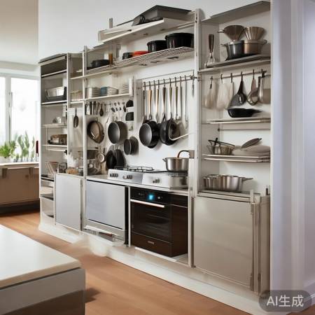 厨房集成灶墙挂式，空间利用巧