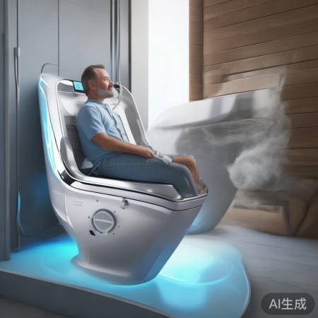 智能马桶坐垫，自动按摩清洁