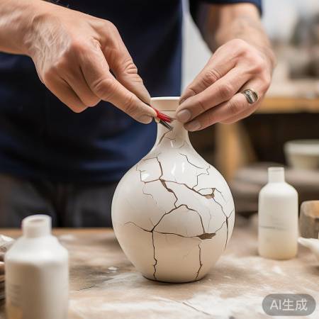 均匀涂胶，耐心等待干燥