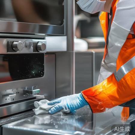 切断电源，清洁消毒柜