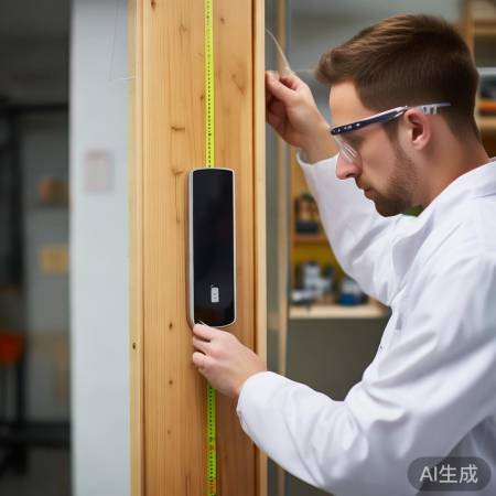 师傅安装指纹锁，确保平整