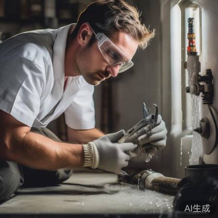 “连接水管，密封防漏”