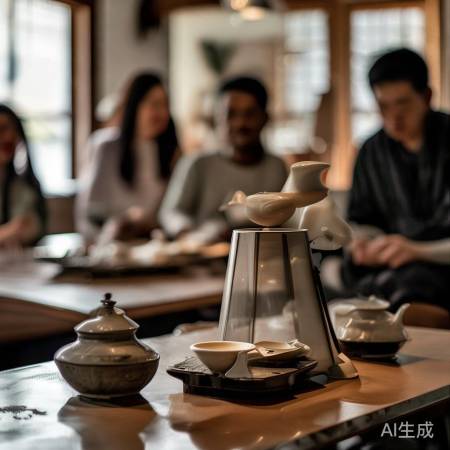 “茶道消毒柜架，生活美学佳。”