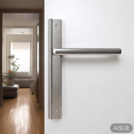 不锈钢门把手，简约耐看