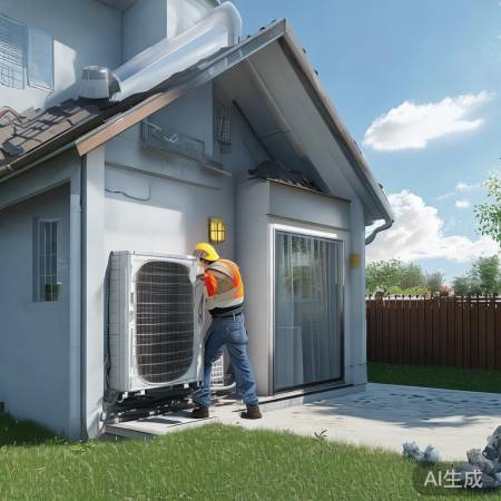 安装空气能楼房,水电全,照说明