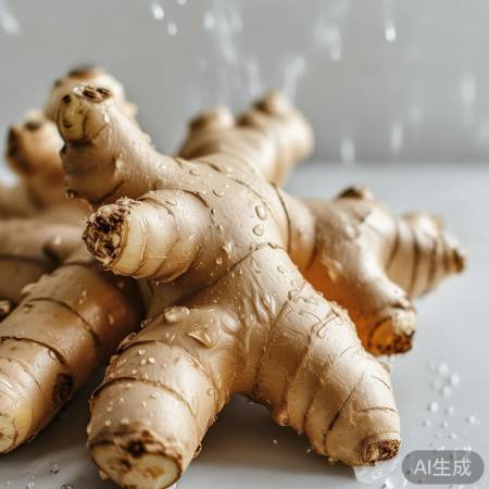 “用纸巾擦干生姜,防腐烂”