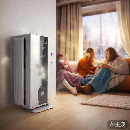 “空气能采暖,冬暖如春”