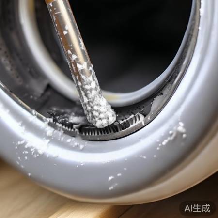 清洁洗衣机门封圈