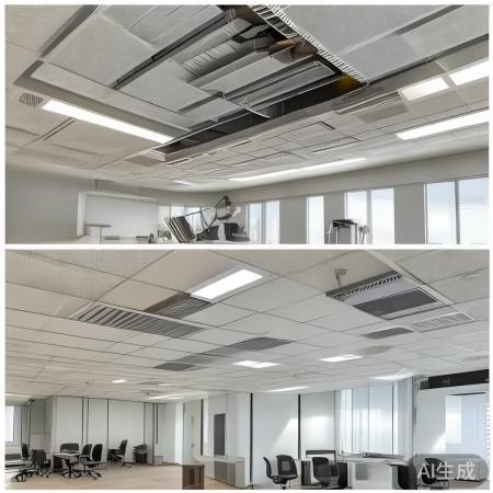 吊顶暗藏明装，美观易装各不同