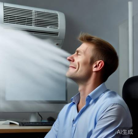 空调风致面瘫，受凉血瘀