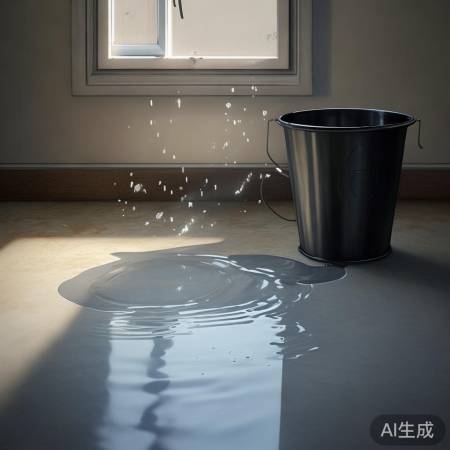 积水少，用桶装；积水多，通风散